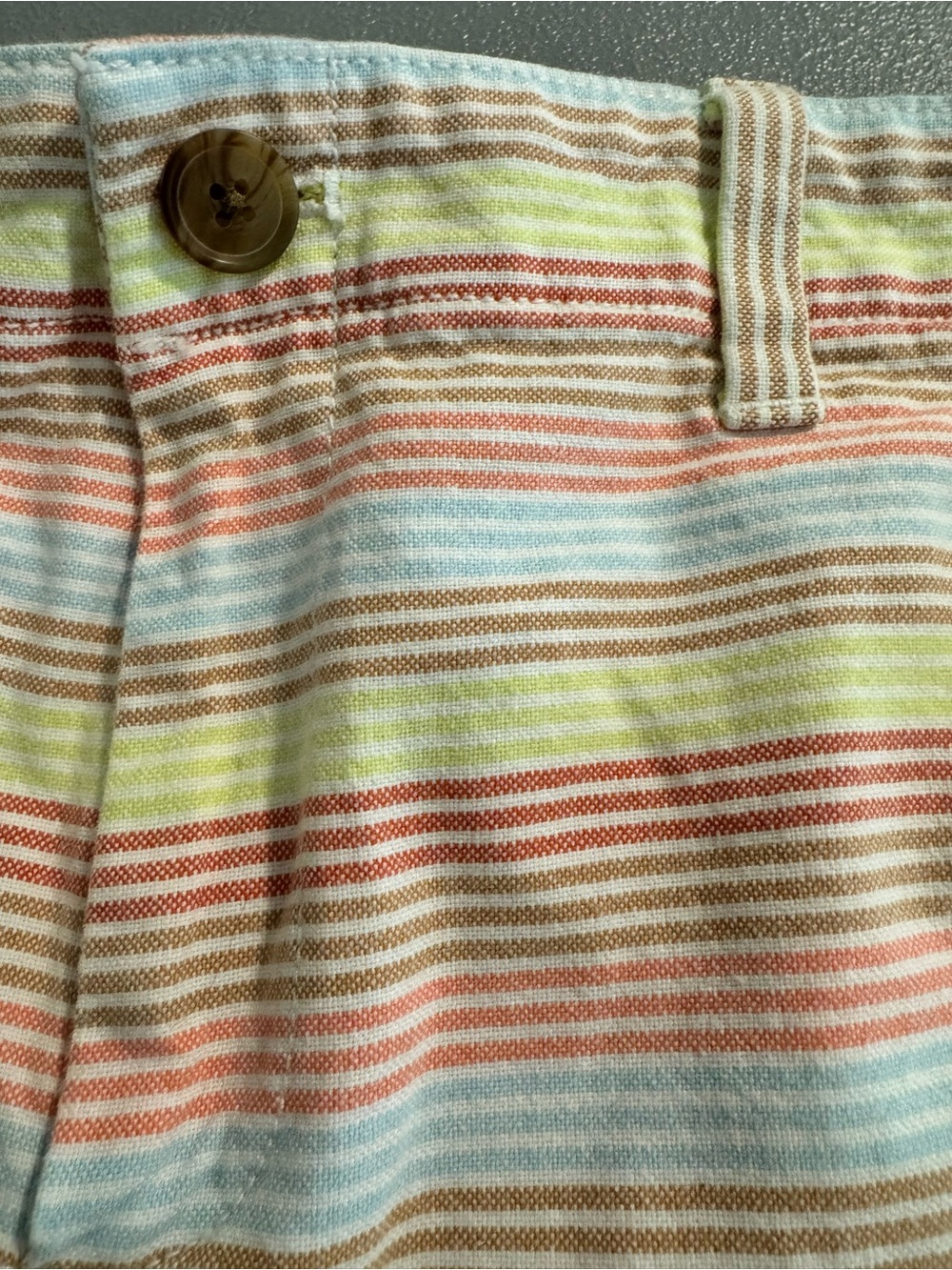 GAP Striped Pastel Cotton City Shorts 6 - Picture 3 of 10